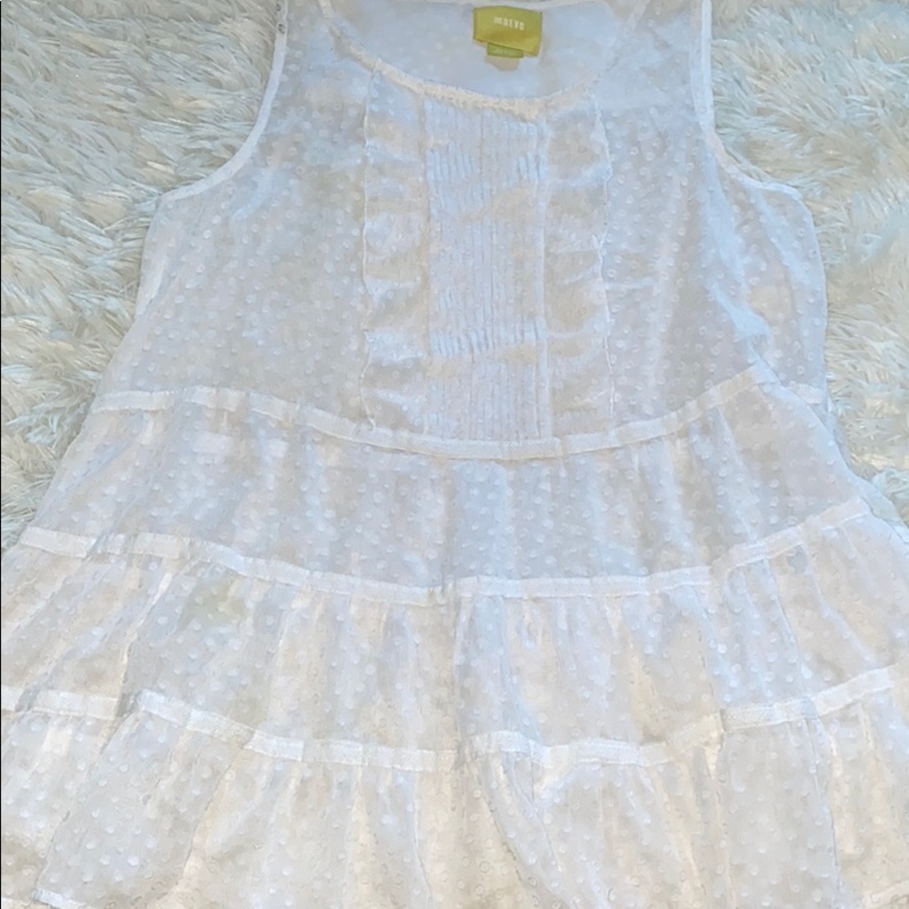 Sheer white top!